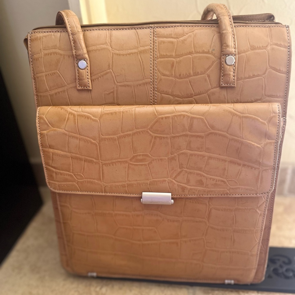 Leather briefcase